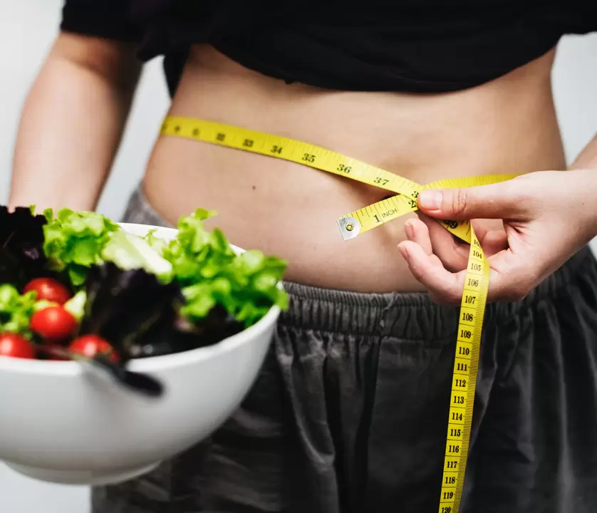 taille meting tijdens gewichtsverlies voor een maand
